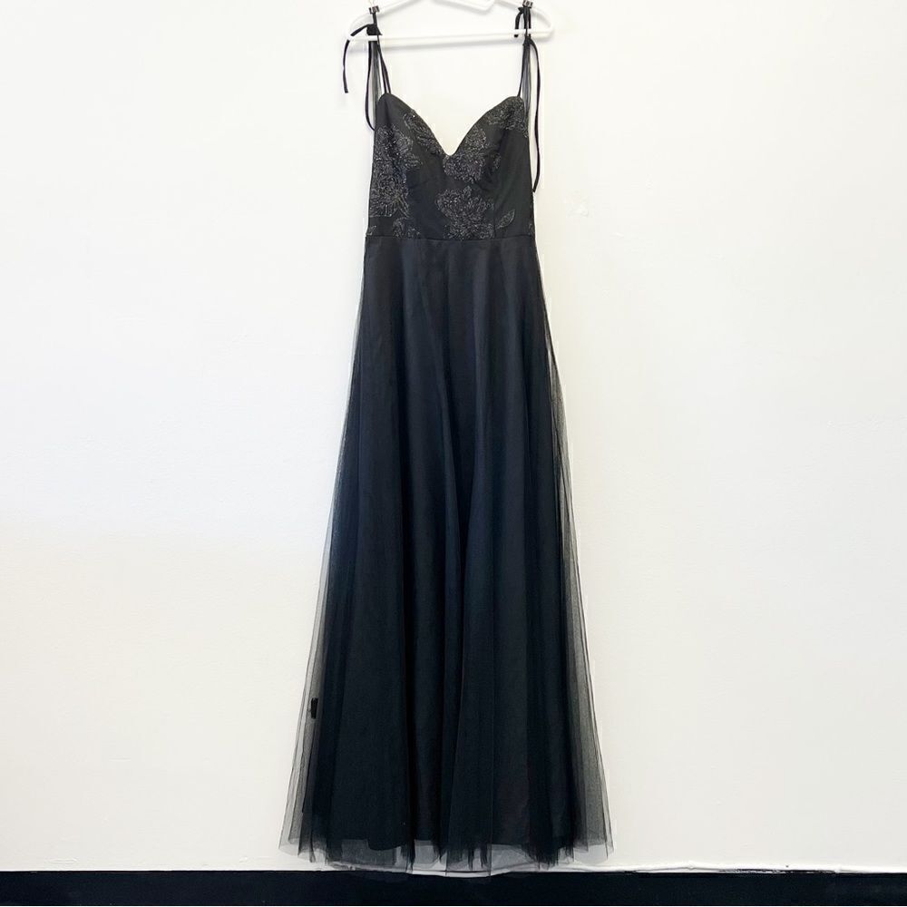 Hayley Paige Occasions Bridesmaid Gown Style 5903 Black, Size 8